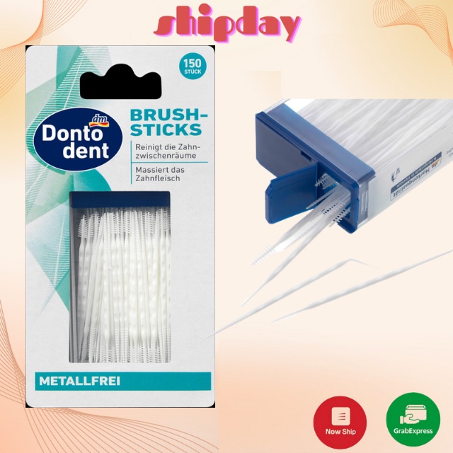 [HÀNG ĐỨC] Tăm xỉa răng nha khoa 2 đầu Dontodent