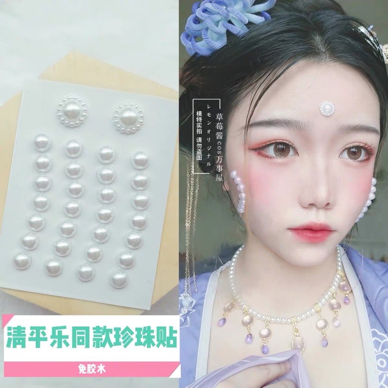 Đá trai đính mắt dùng để makeup