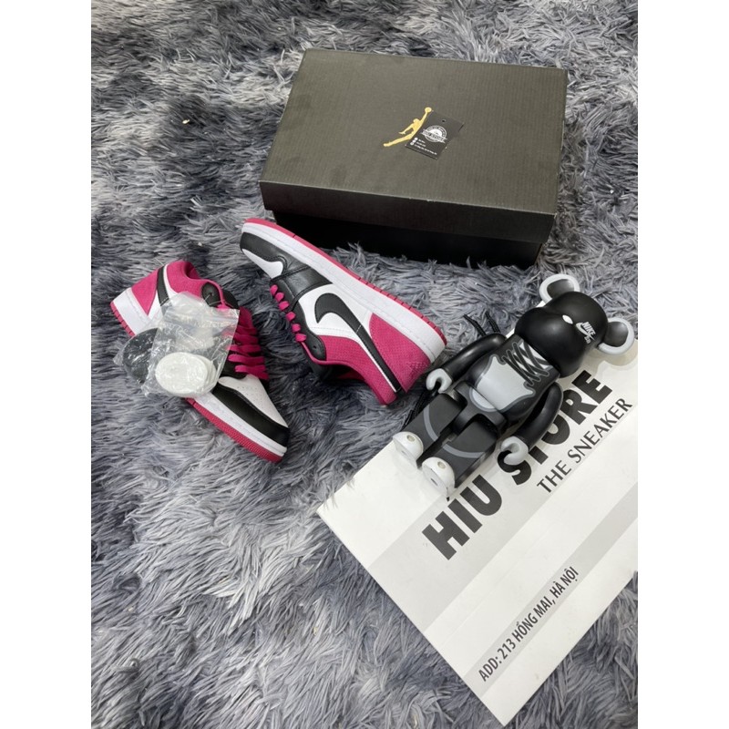 (like au) Giầy thể thao cổ ngắn black pink low hồng đen binz HOT(ảnh thật + full size)