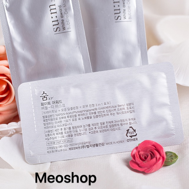 Mặt nạ thải độc Sum trắng 1 gói
