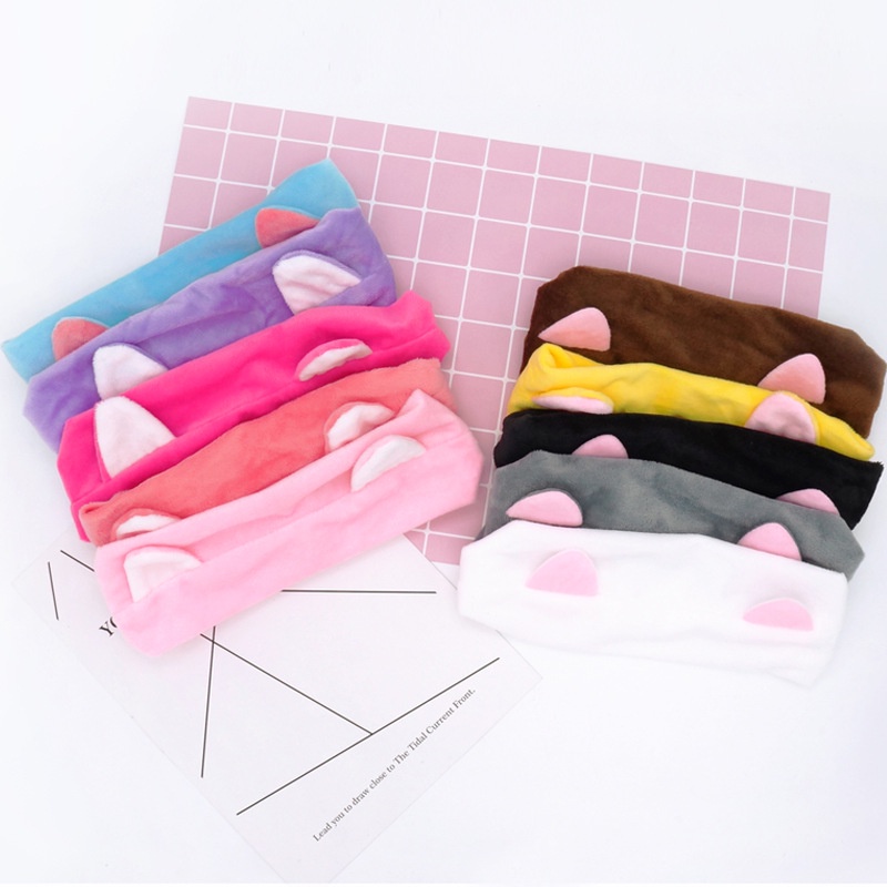 Turban rửa mặt băng đô tóc tai meo cute xinh xắn dễ thương nhỏ gọn bunakids PK23