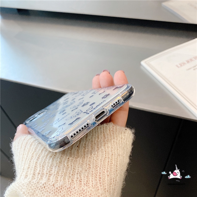 Ốp điện thoại trong suốt in hình đáng yêu cho iPhone 8 7 8plus 7plus 6s 6 Plus XR 11pro Max X XS MAX | BigBuy360 - bigbuy360.vn