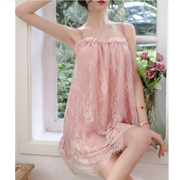 Váy ngủ 2 dây 4 màu siêu quyến rũV27 | BigBuy360 - bigbuy360.vn