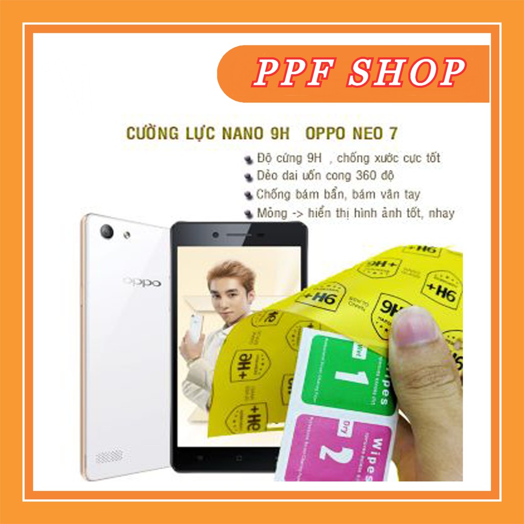 Kính cường lực dẻo nano Oppo Neo 7