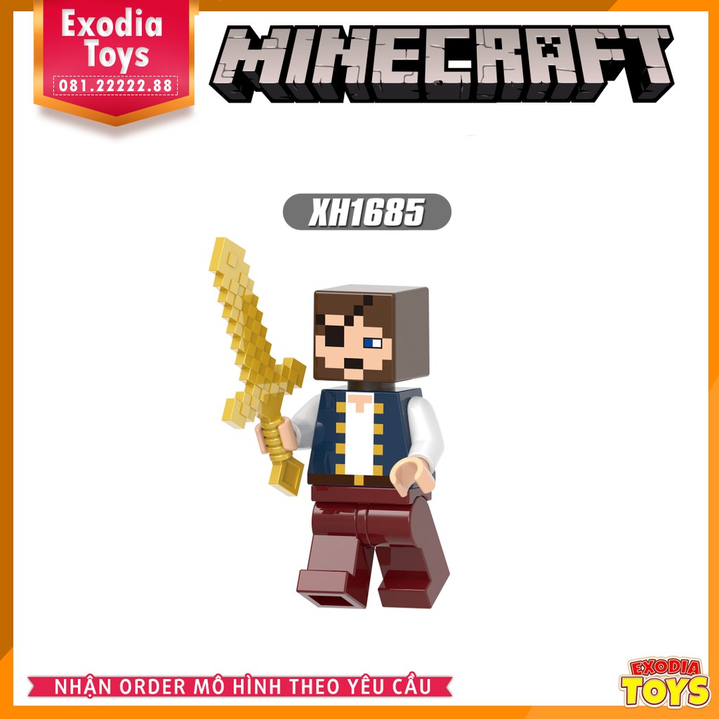 Xếp hình Minifigure nhân vật trò chơi My World : Minecraft - Đồ Chơi Lắp Ghép Sáng Tạo - XINH X0310