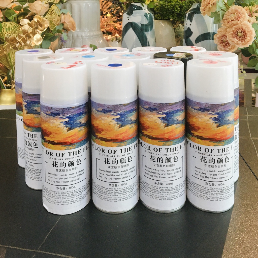 Sơn xịt màu cho hoa tươi, hoa sáp cao cấp 450ml - PKK0045