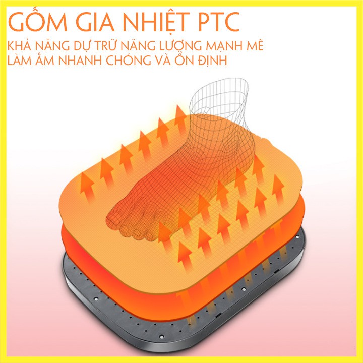 Túi Sưởi Chân Điện giữ ấm chân - Máy giảm tê lạnh chân nhỏ gọn - TOPSKY