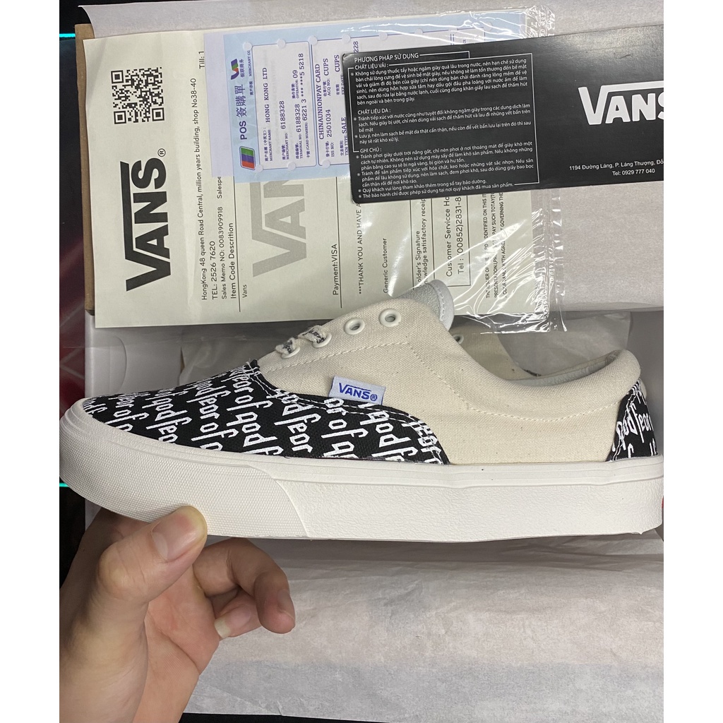 Giày ⚡Vans Vault Fear Of God⚡, FOG Bản chuẩn Trung  Bill - Sneaker Vans Chữ