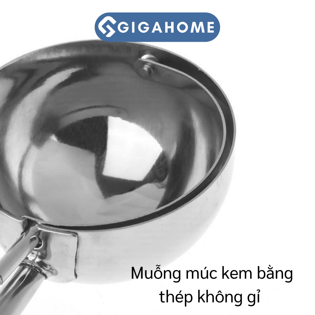 Dụng Cụ Muỗng Múc Xúc Kem Viên Tròn GIGAHOME Bằng Inox 5cm 9439