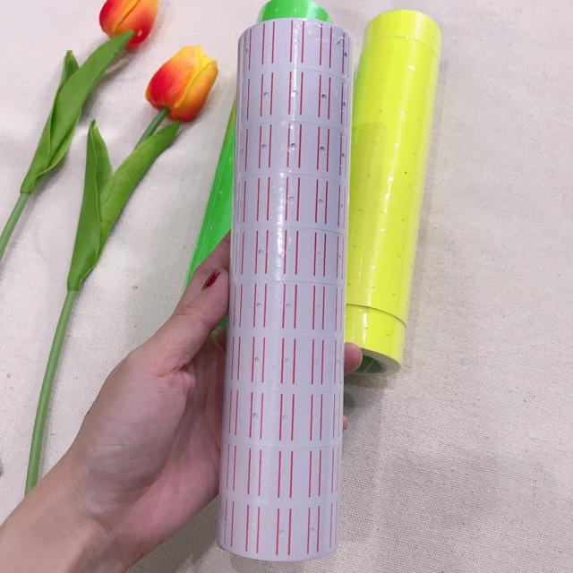 MÁY BẤM GIÁ TIỀN CẦM TAY TIỆN DỤNG MỰC IN SẮC NÉT BỀN CHẮC+ TẶNG KÈM 1 ỐNG IN