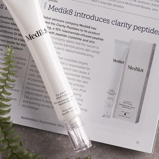 tinh chất serum ngăn ngừa và giảm thâm se nhỏ lỗ chân lông dưỡng trắng da Medik8 Clarity peptides 10% Niacinamide