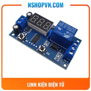 Mạch tạo trễ đóng ngắt relay vòng lặp vô hạn 12VDC có thể điều chỉnh thời gian từ 0 – 999 phút