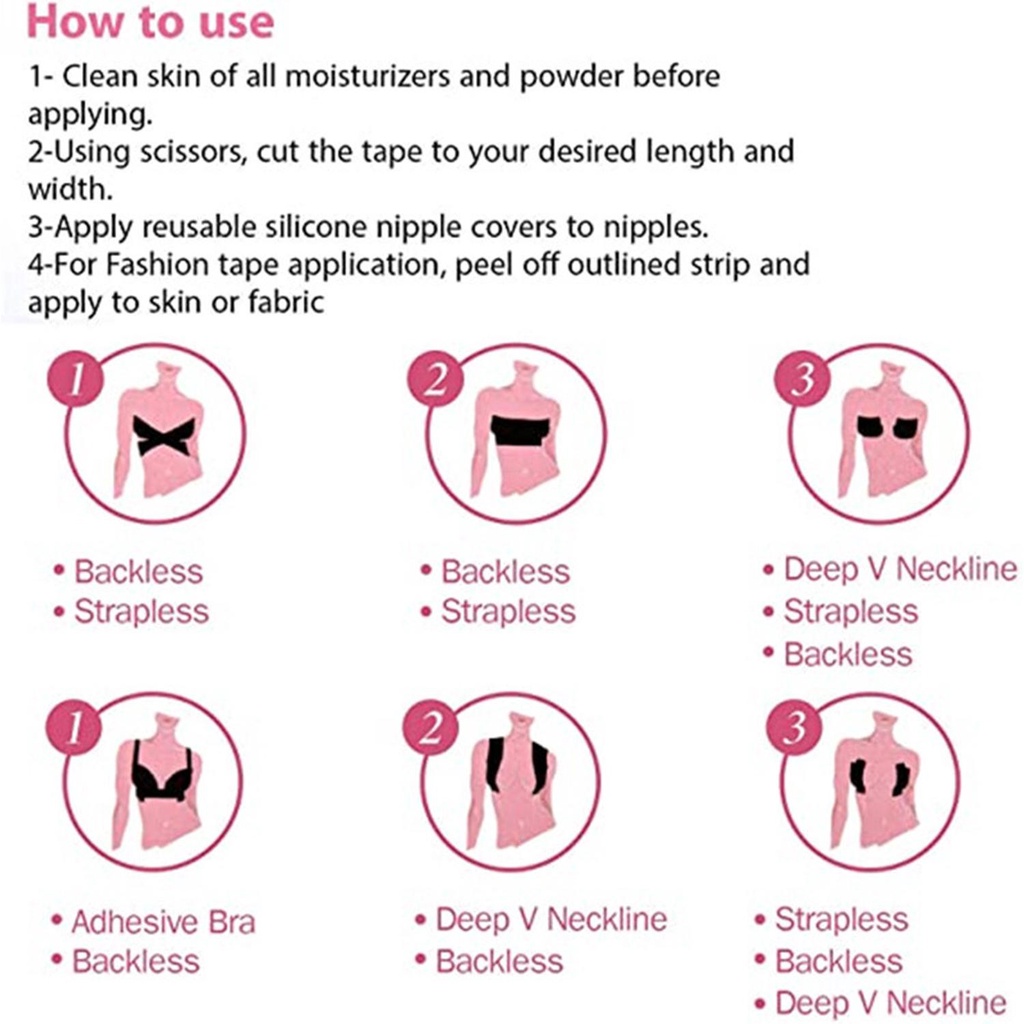 1 Cuộn Băng Dán Ngực Silicone Tàng Hình Boob