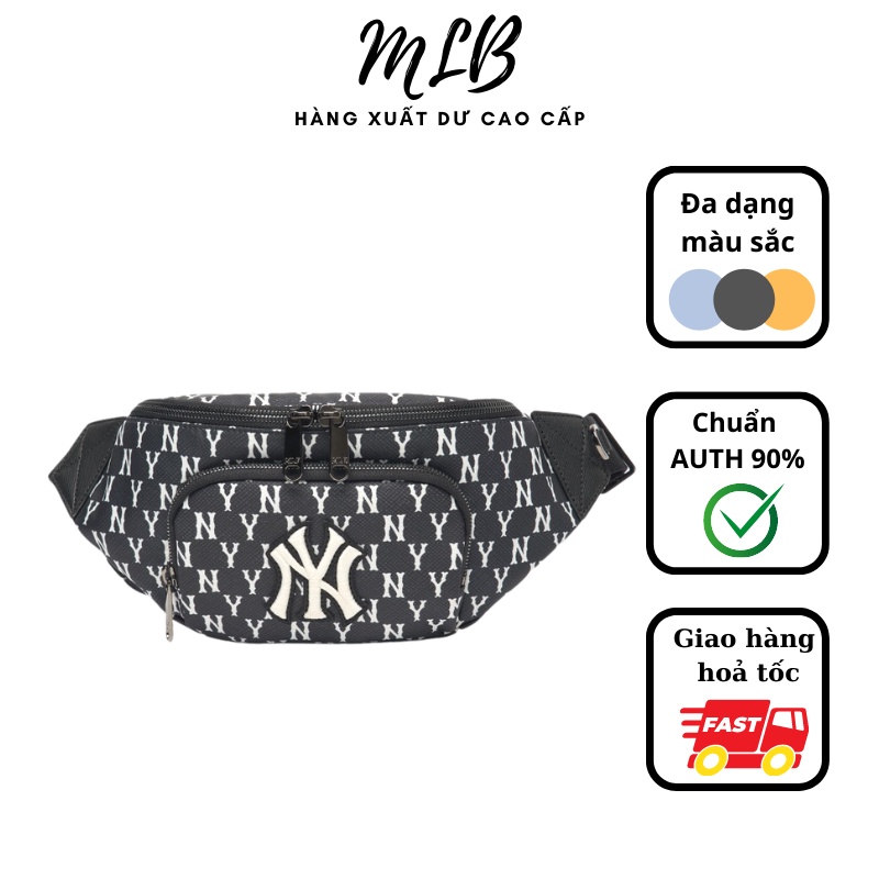 Túi MLB bao tử hoạ tiết monogram dành cho cả nam và nữ phong cách Hàn Quốc - Hùng Nón Hiệu