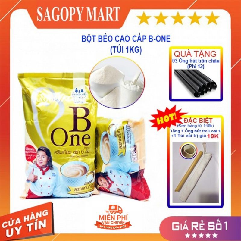 FREESHIP/Bột béo B One pha trà sữa thơm ngon- UỐNG LÀ MÊ