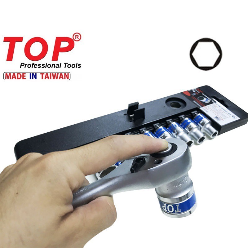 Bộ tuýp 10 món 1/2 cần tự động/cần cong L TOP chính hãng taiwan [kho Hà Nội]