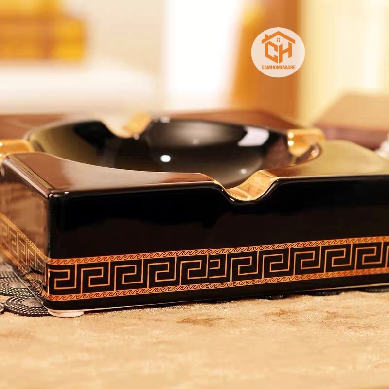 Gạt Tàn thuốc, Gạt Tàn Sứ Cao Cấp LV, Versace