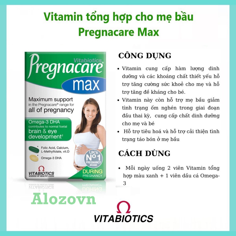 Vitamin tổng hợp cho bà bầu Pregnacare Max Anh