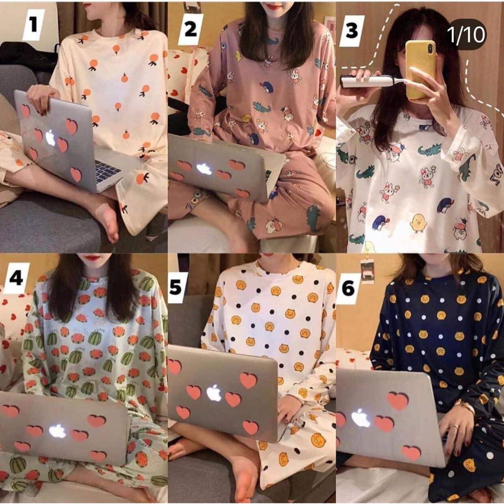 Bộ đồ ngủ các hình cute