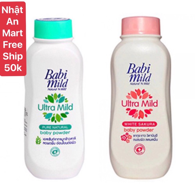 Phấn thơm bé Babi mild Thái lan 180g