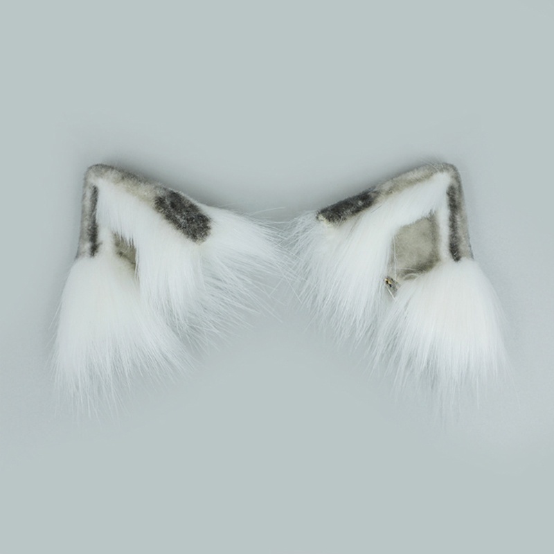 Kẹp Tóc Tai Mèo Phối Lông Phong Cách Lolita Đáng Yêu