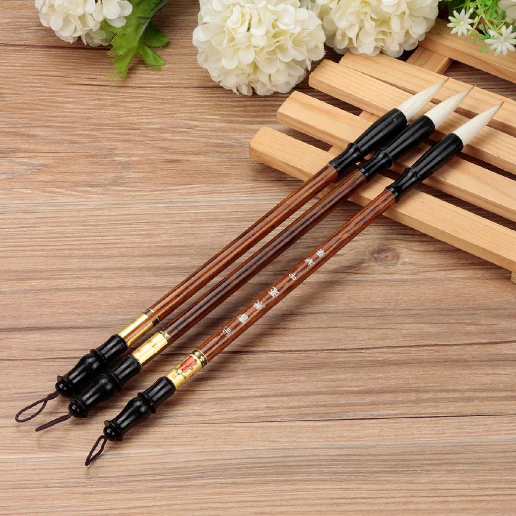 Bộ 3 bút lông chuyên dùng viết thư pháp trung hoa