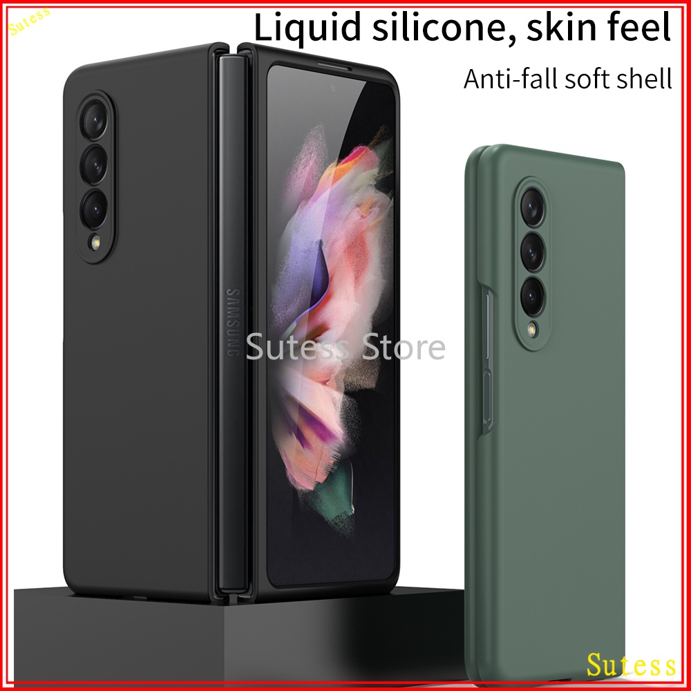 Ốp điện thoại gkk samsung galaxy z fold 3 5g 1:1 hỗ trợ sạc không dây từ tpu mềm