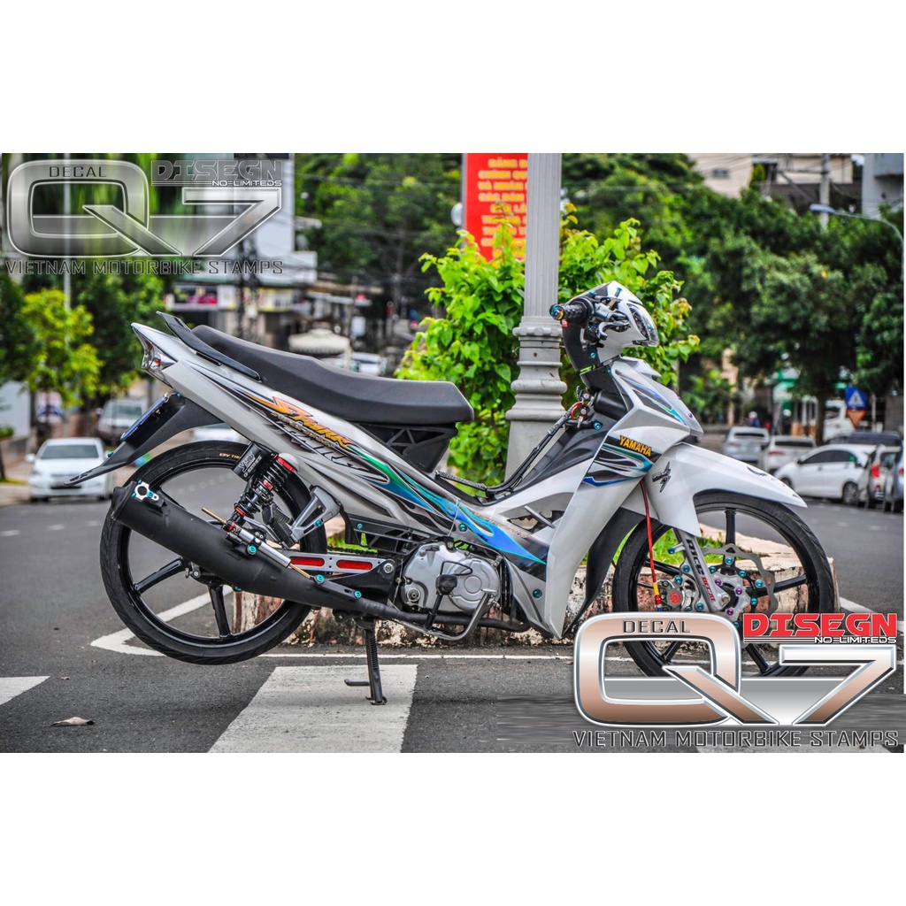 Tem Rời Sirius 110 Lửa trắng xanh
