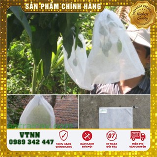 [ KHÔNG PHOTOSHOP ] COMBO 1000 TÚI BỌC TRÁI CÂY BƠ, ỔI, XOÀI CÓ DÂY RÚT 16x20CM VẢI KHÔNG DỆT