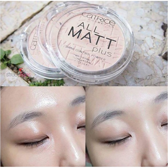 Phấn phủ kiềm dầu Catrice All Matt 12h.