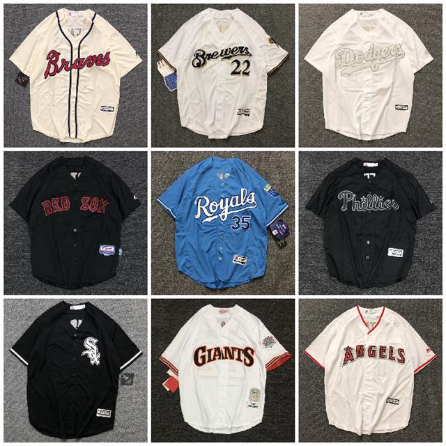 Mlb Áo Thun Bóng Chày Tay Lửng Phong Cách hip hop Cá Tính