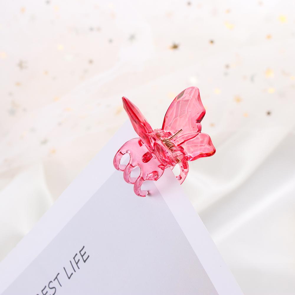 Kẹp Tóc Móng Vuốt Trong Suốt Hình Bướm Ngọt Ngào Cho Nữ|Kẹp Tóc Hình Con Cua Thời Trang Cho Nữ