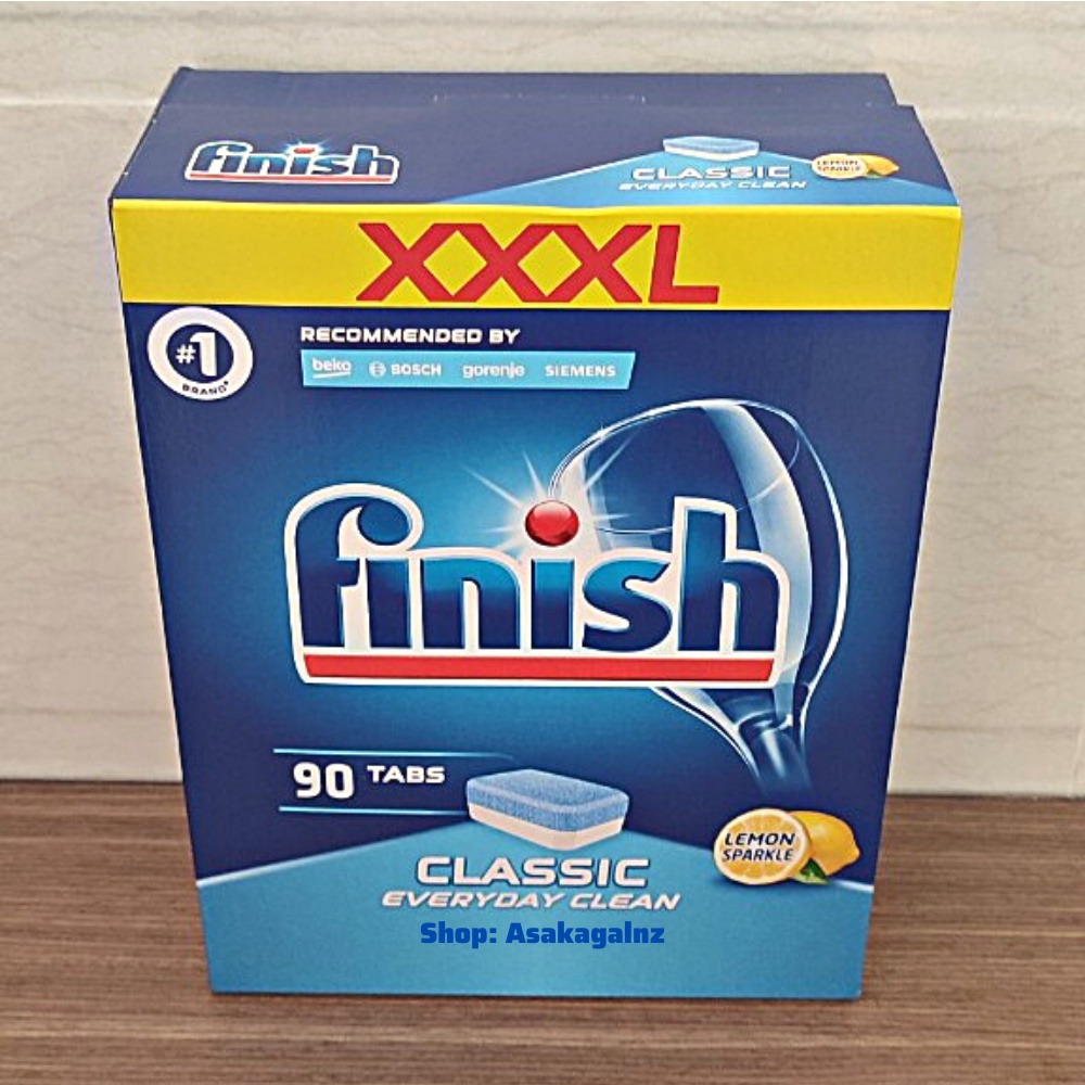 Viên rửa bát Finish Classic hộp 90v( Khuyến mại 2 viên lẻ ).