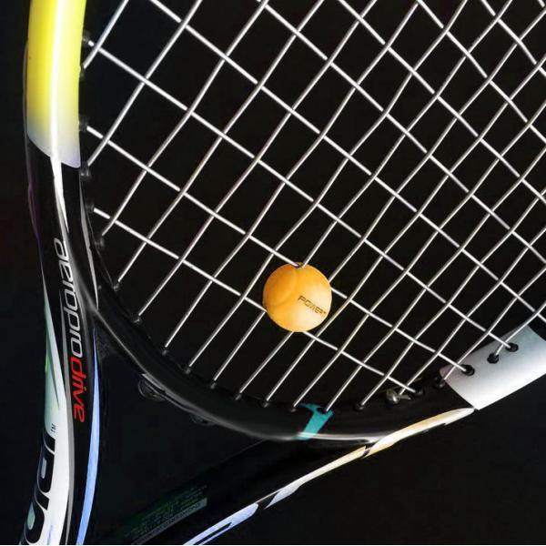 Set 2 Phụ Kiện Giảm Xóc Cho Vợt Tennis Hình Quả Bóng Màu Vàng