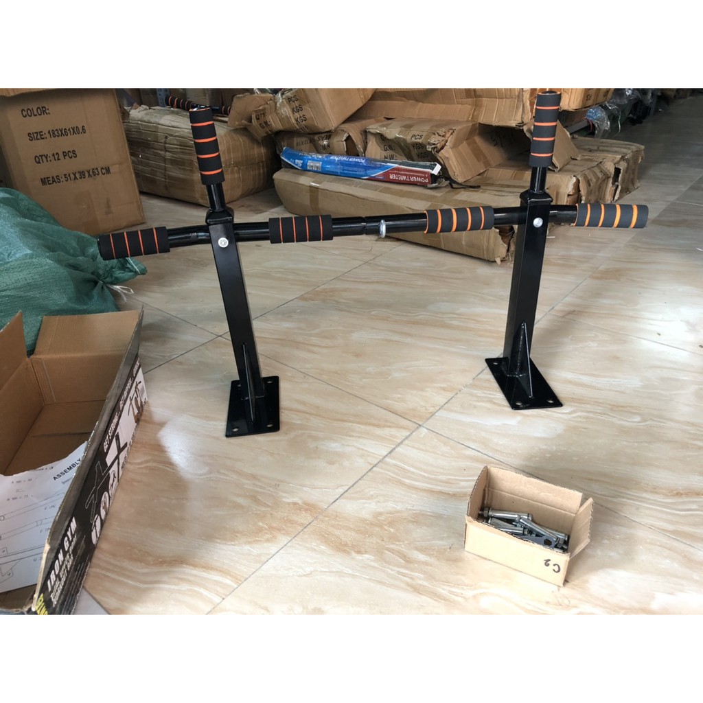 Xà đơn P90X Mẫu mới nhất có 6 Mút tay cầmWall Pull Up Bar P90X -Có Ảnh Thật