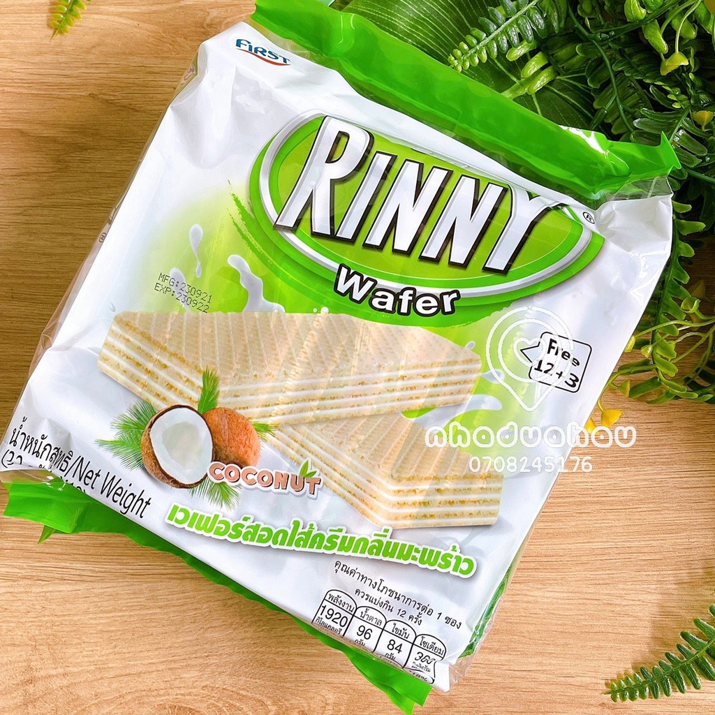 Một gói bánh xốp kẹp kem Rinny Thái Lan gói lớn 408gam