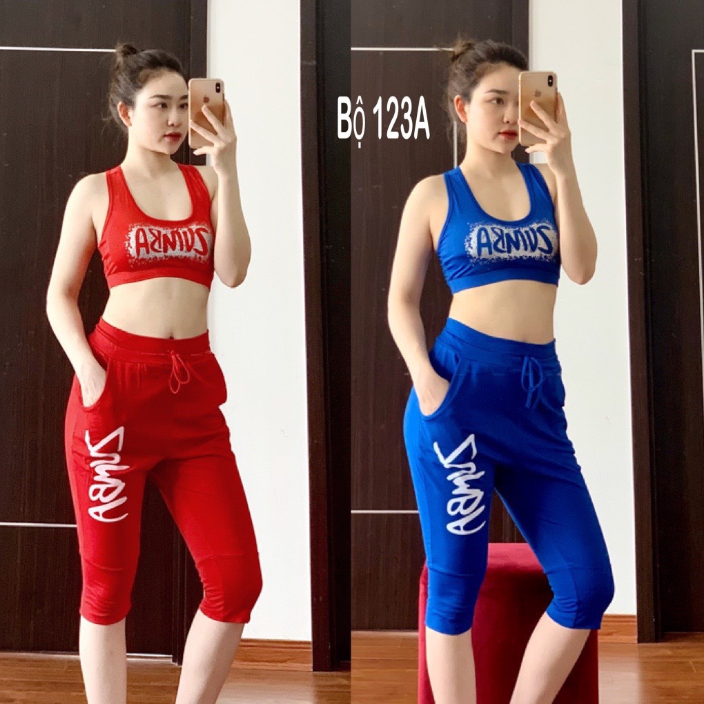 Đồ tập gym yoga zumba,sét tập gym yoga zumba nữ (123A)