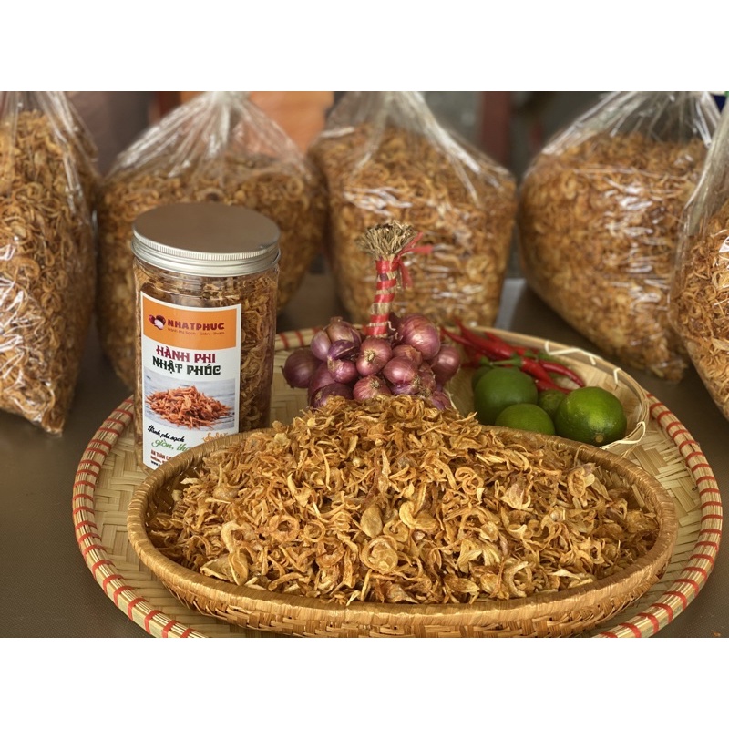Hành phi sạch NHẬT PHÚC - Thơm, giòn, nguyên chất 100% (100g)