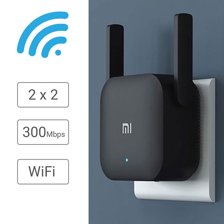 CHÍNH HÃNG | Kích sóng Xiaomi Wifi Repeater Pro 300M Tốc độ cao - 2 chế độ phát Wifi
