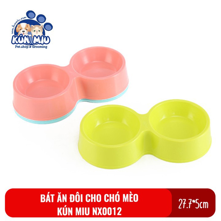 Bát Ăn Đôi Cho Chó Mèo NX0012 ( giao màu ngẫu nhiên )