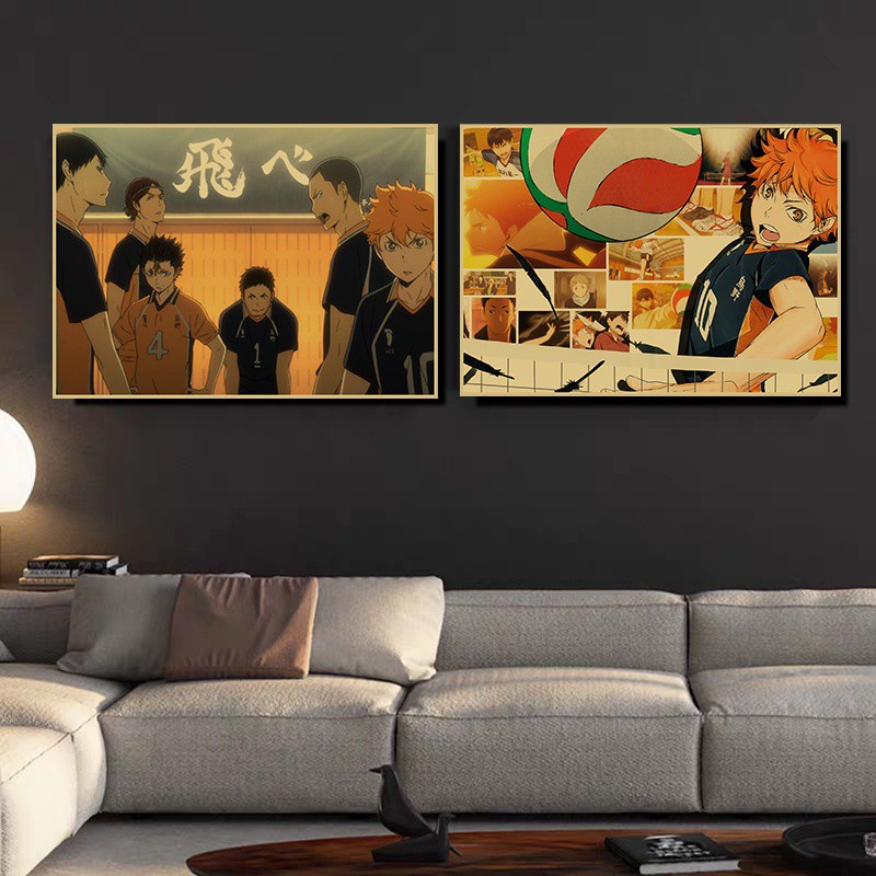 Poster Hoạt Hình haikyuu Trang Trí Chất Lượng Cao