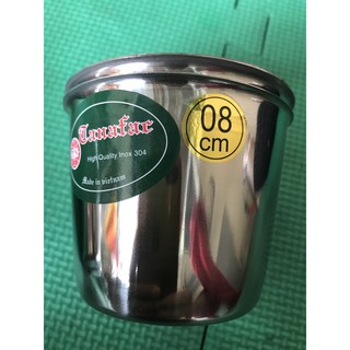 Ly làm đá inox 8cm