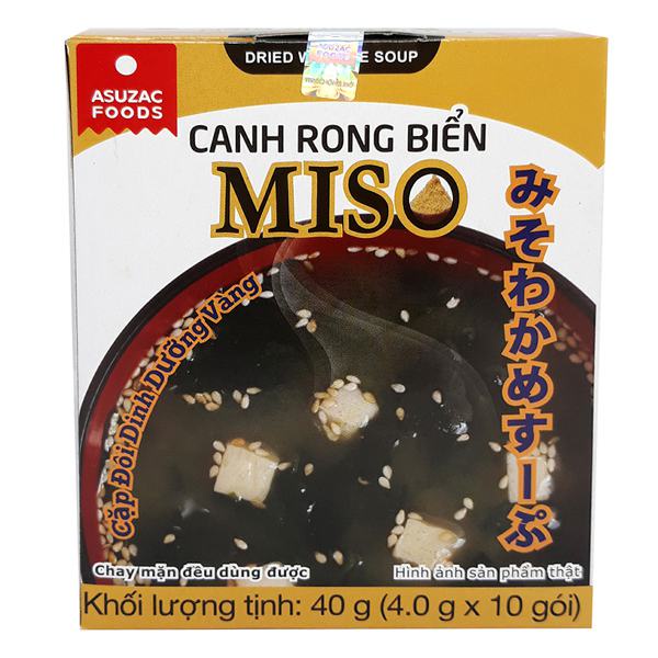 Canh Rong Biển Miso Asuzac Hộp 10 Gói*4G