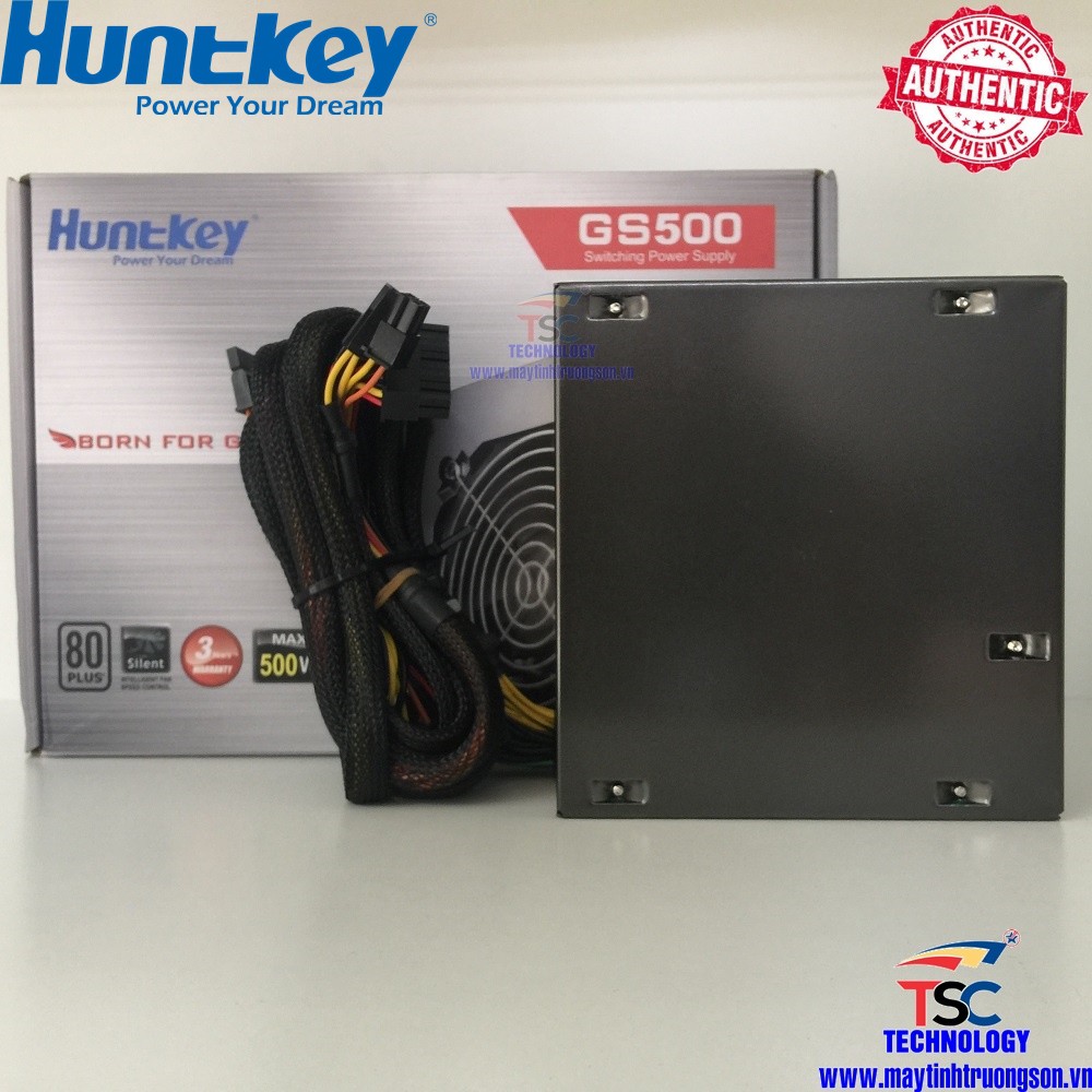 Nguồn Máy Tính HUNTKEY GS500 500W BH 36T | Đẳng Cấp Gaming