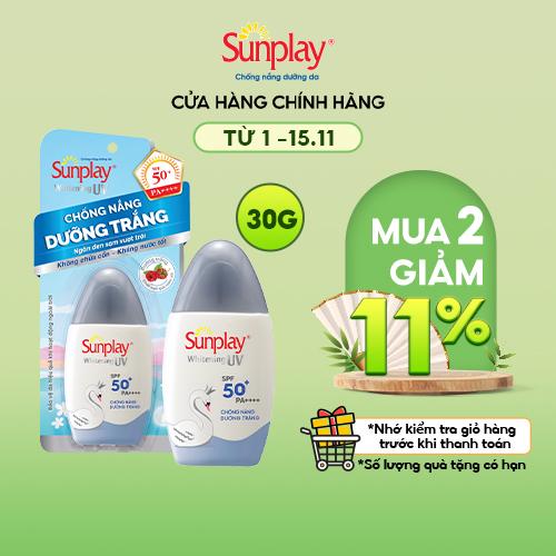 Sữa chống nắng dưỡng da trắng đẹp Sunplay Whitening UV SPF 50+ PA++++ 30g