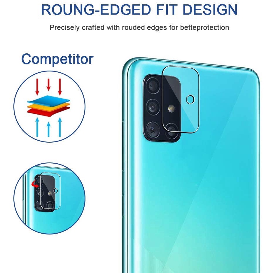 Kính cường lực bảo vệ camera sau cho điện thoại Samsung Galaxy ss A05s A05 A15 A25 A24 A54 A34 A14 A04s A04e A04 A03 A03s A53 A73 A33 A13 A23 A12 A02 A02s A51 A71 A21 A31 A11 A01 5G
