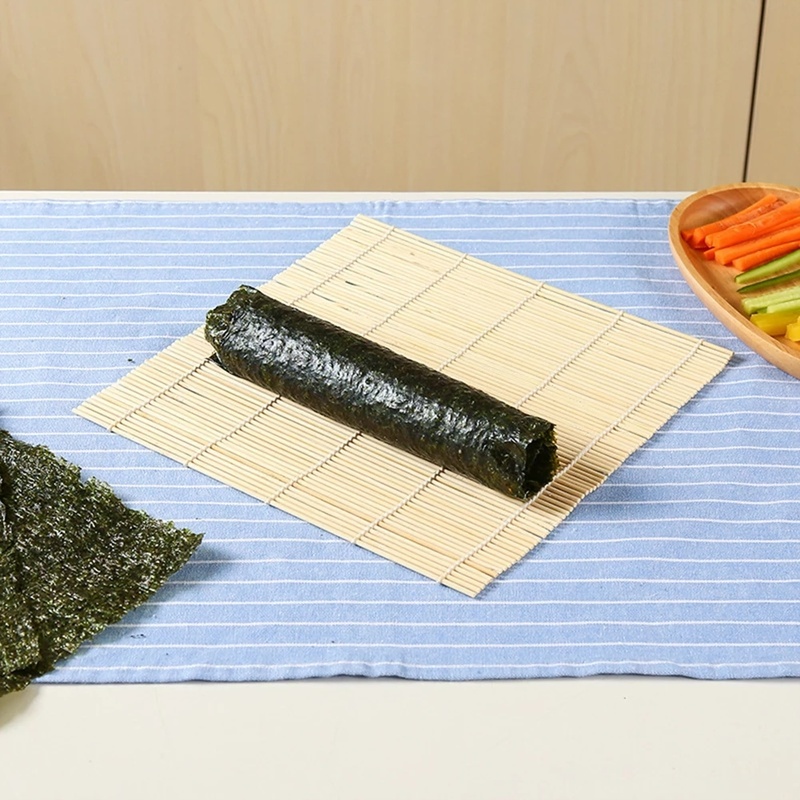 1 Thảm Tre Cuộn Sushi Chống Dính Nhỏ Gọn DIY