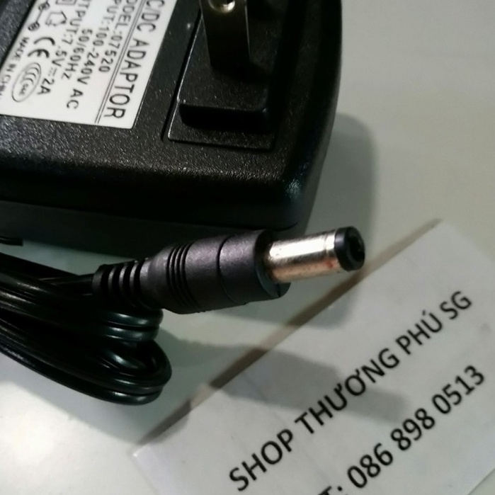 Bộ nguồn Adapter DC: 7.5V - 2A