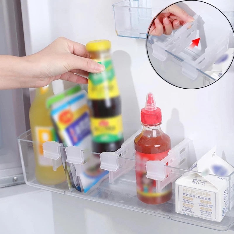 1 Khay Nhựa Trong Suốt Có Thể Điều Chỉnh Phân Ngăn Cho Tủ Lạnh