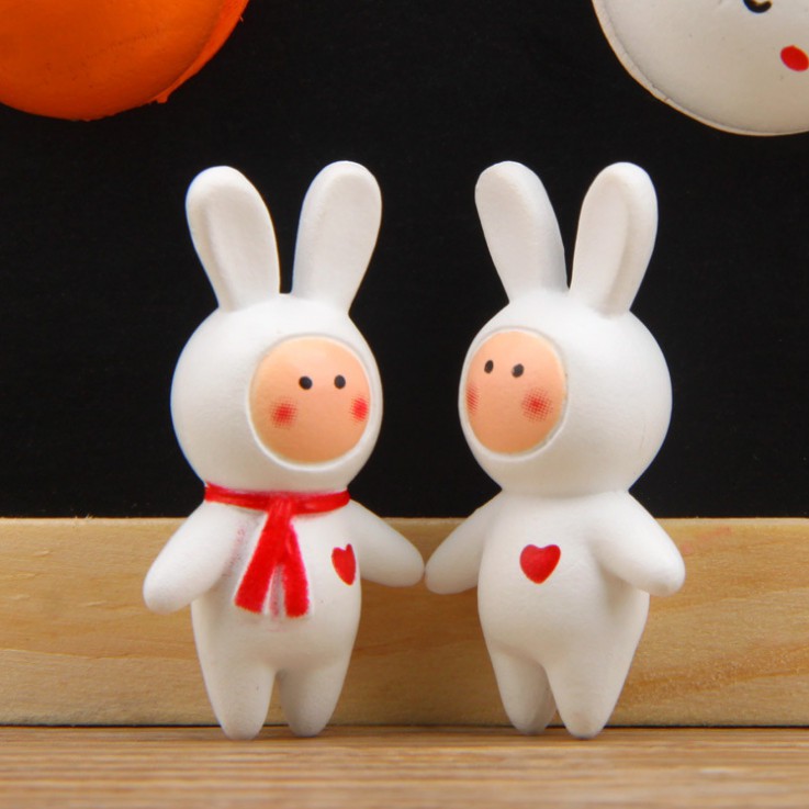Mô hình thỏ punny cosplay dễ thương quà tặng trang trí